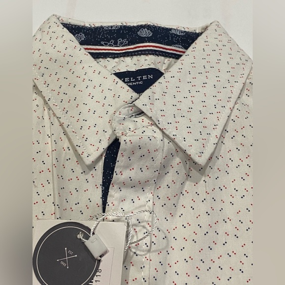 Level Ten Authentic Boys Woven Peached Poplin Short Sleeves Shirt Size M (10-12) - Picture 14 of 16